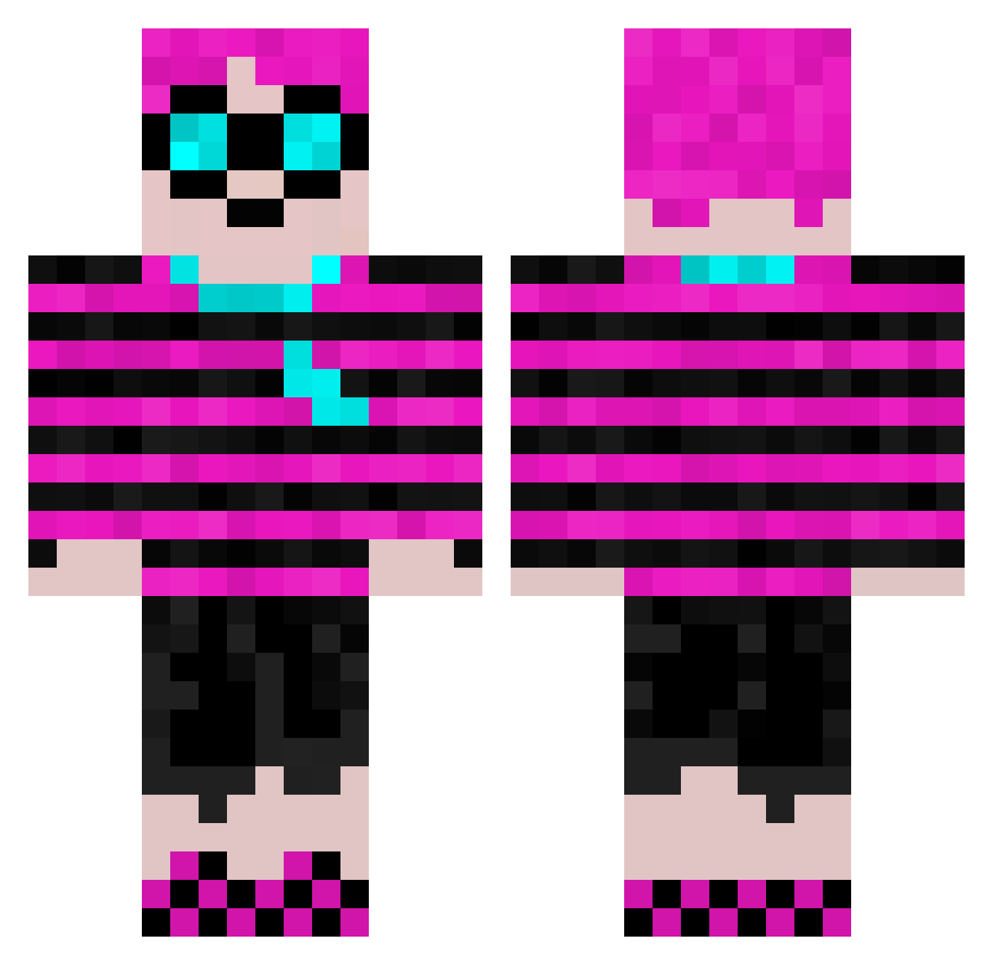 Rotacjaa_ Minecraft skin, front and back view