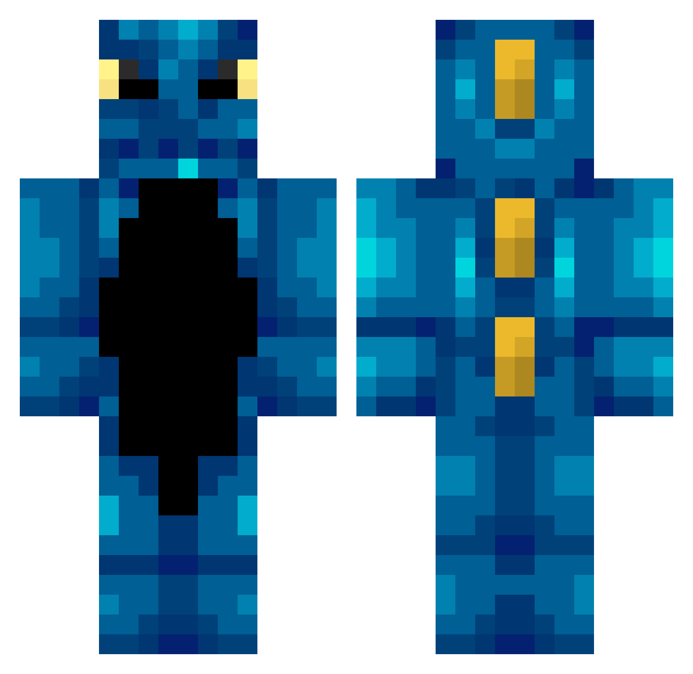 G0nzy2002 Minecraft skin, front and back view