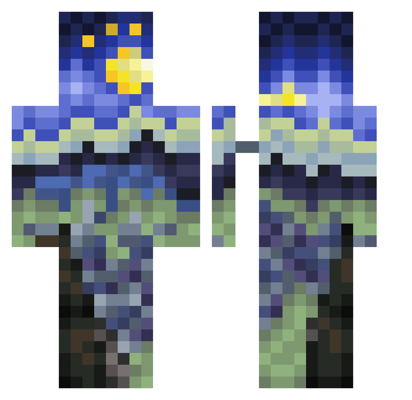 ssqugyy Minecraft skin, front and back view