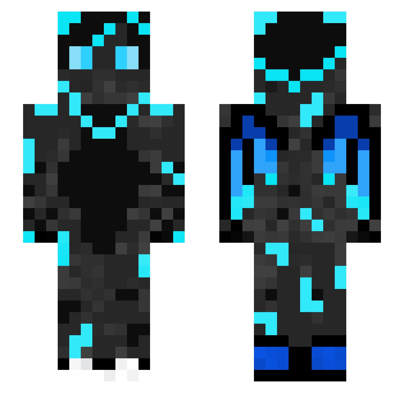 XXTyphonXX Minecraft skin, front and back view