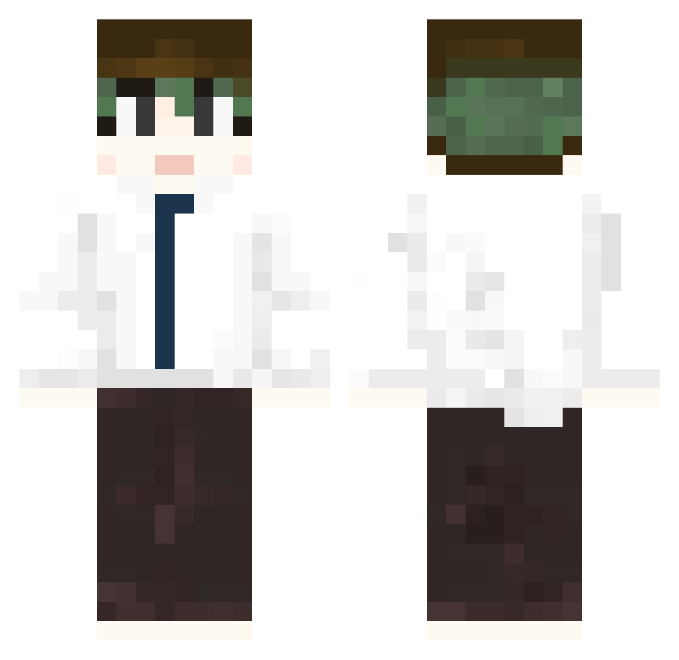siu_m108 Minecraft skin, front and back view