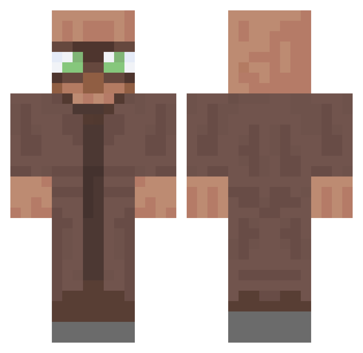 tutucraft_56 Minecraft skin, front and back view
