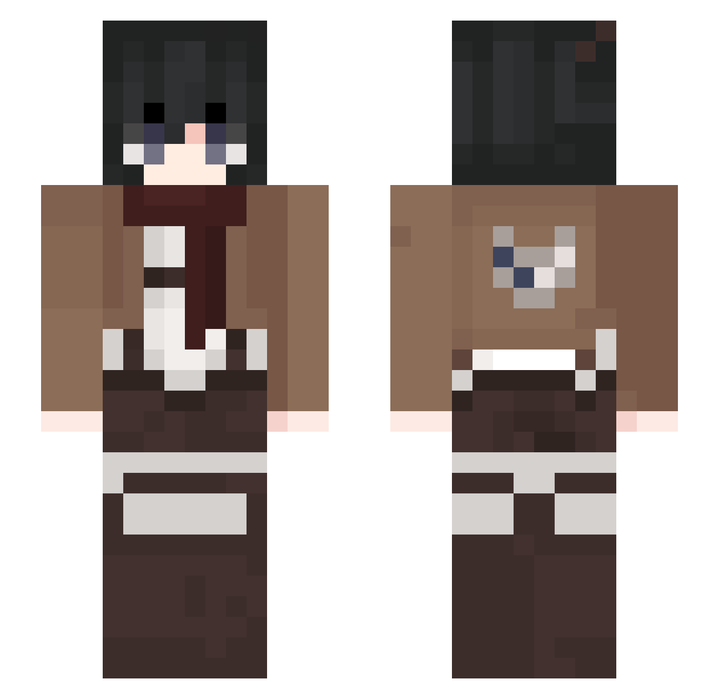 star__shin Minecraft skin, front and back view