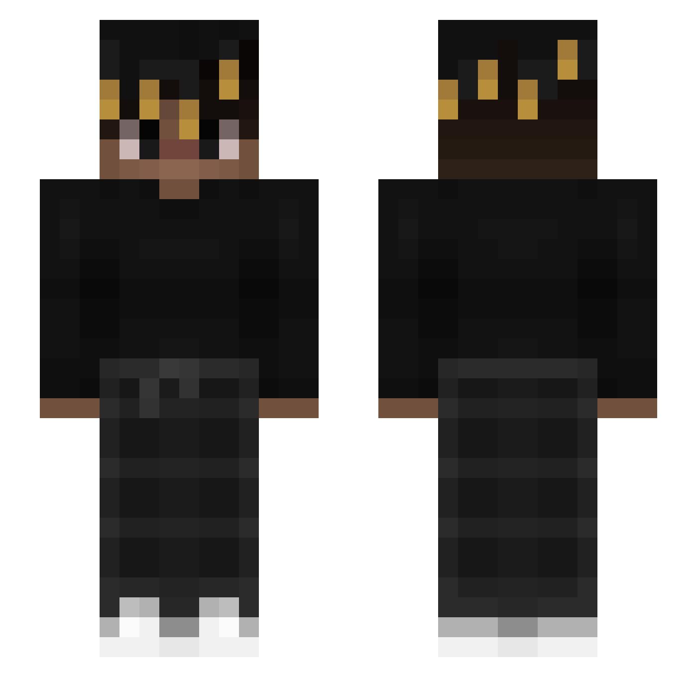 Eusebi0 Minecraft skin, front and back view