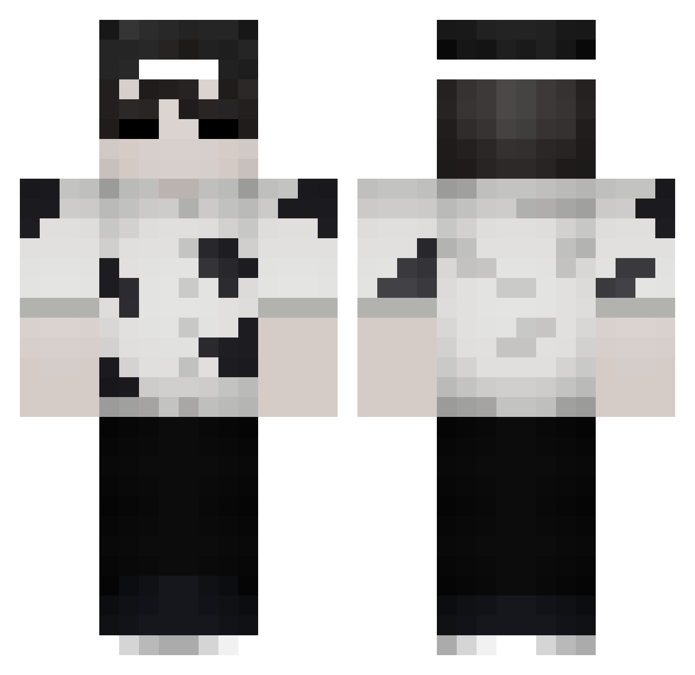 XiterZin_ Minecraft skin, front and back view