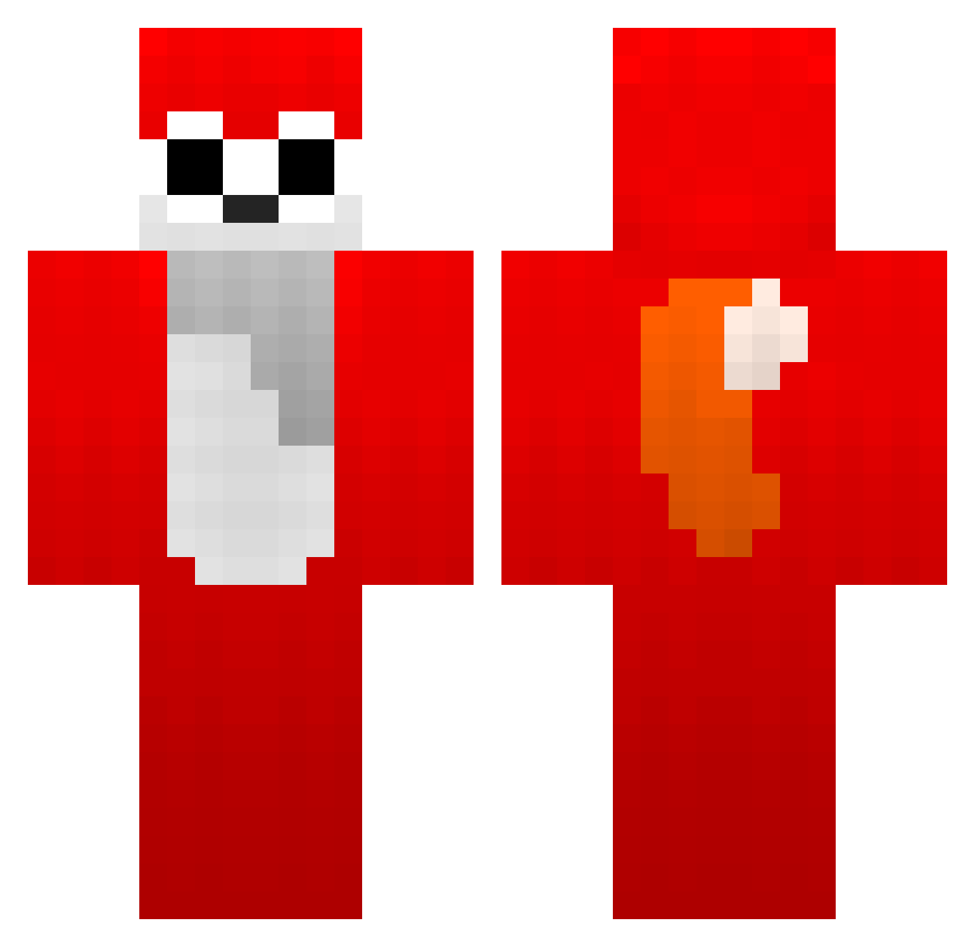 veroalivxxe Minecraft skin, front and back view