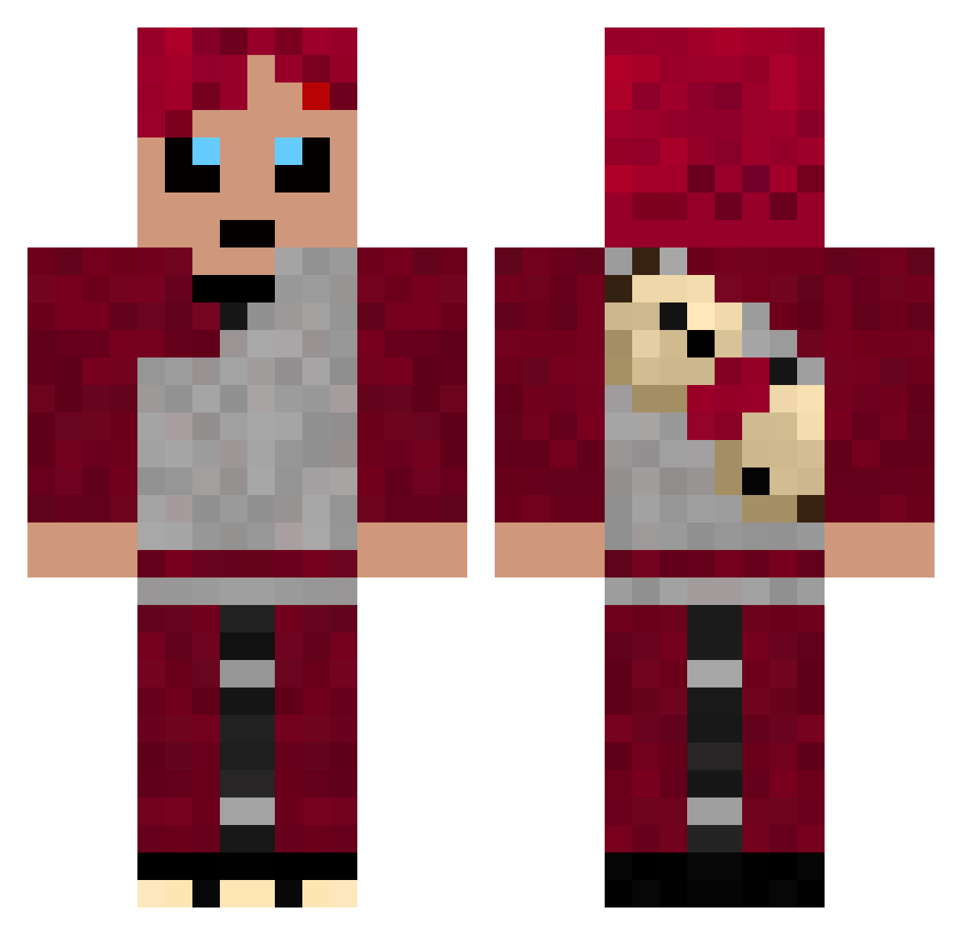 KevinDieGurke_69 Minecraft skin, front and back view