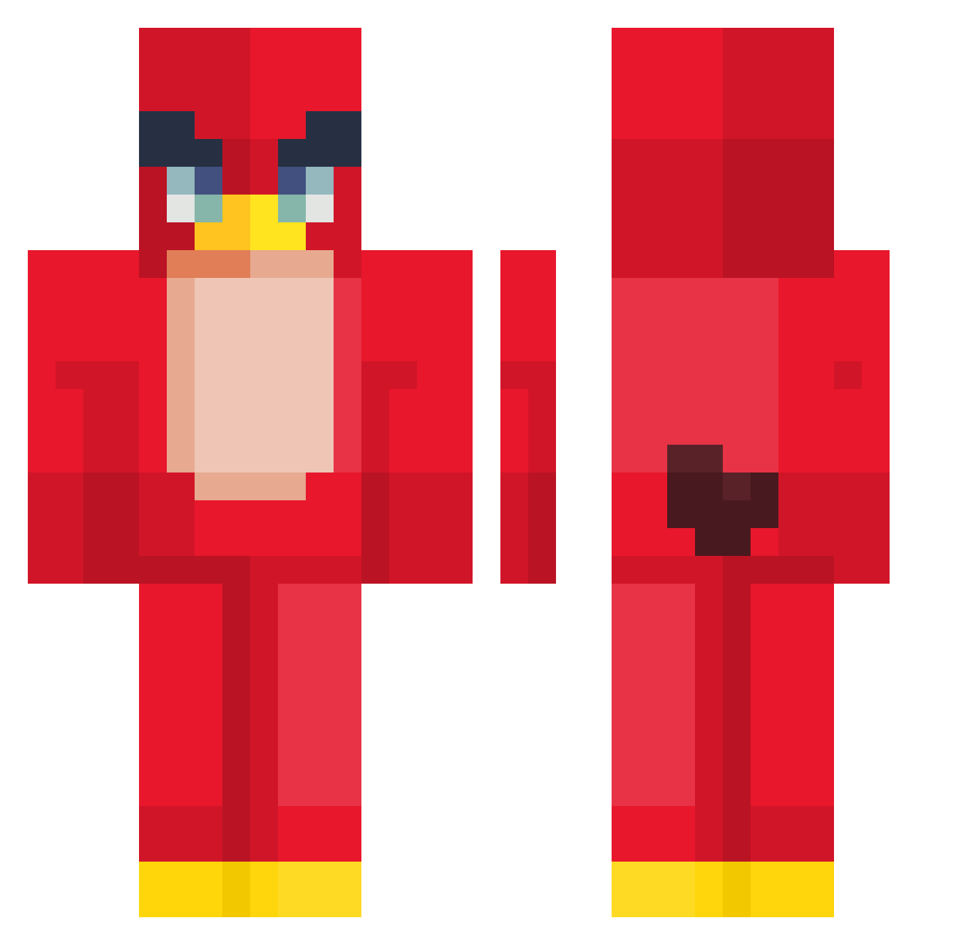 Marrow_431 Minecraft skin, front and back view