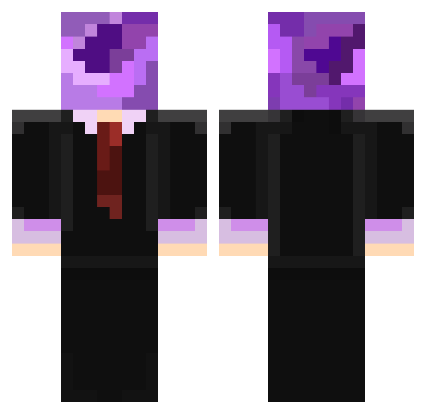 justacosmicguy Minecraft skin, front and back view