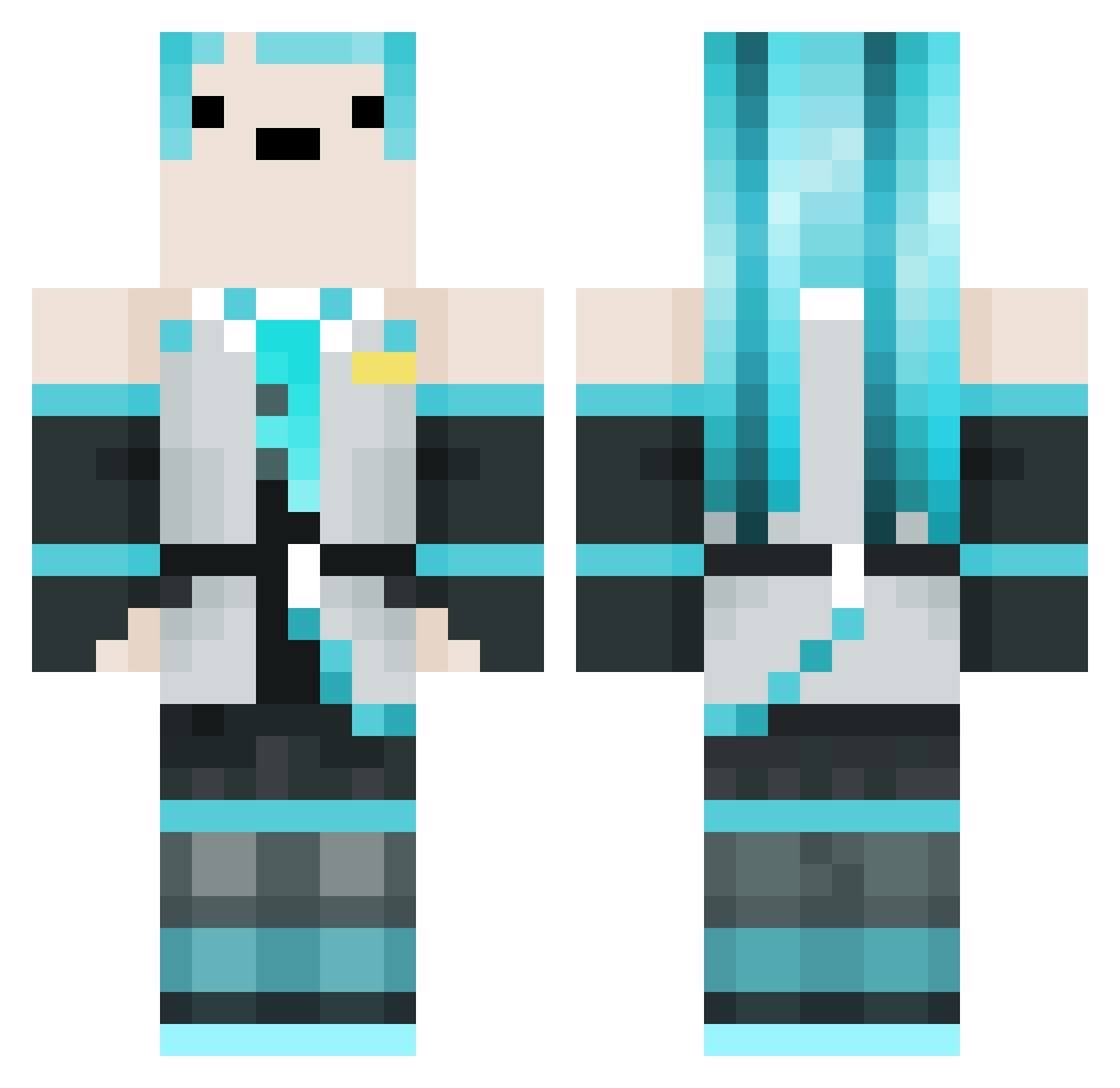 peirce0d4 Minecraft skin, front and back view