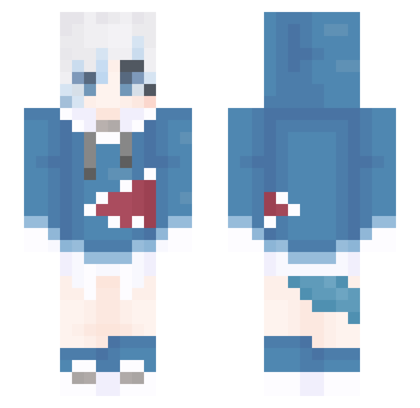 IIxGriim Minecraft skin, front and back view