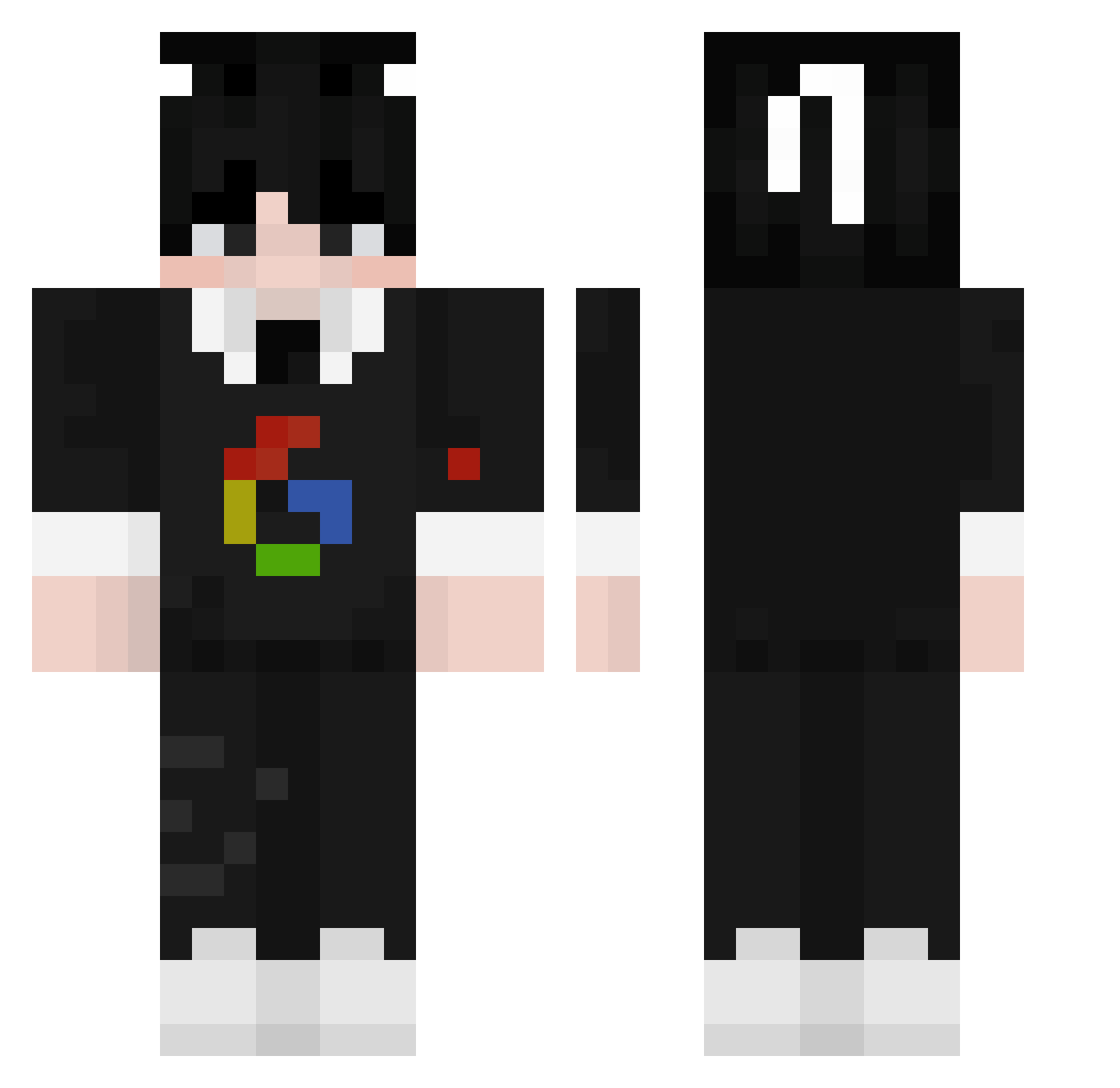 greatfutureMC Minecraft skin, front and back view