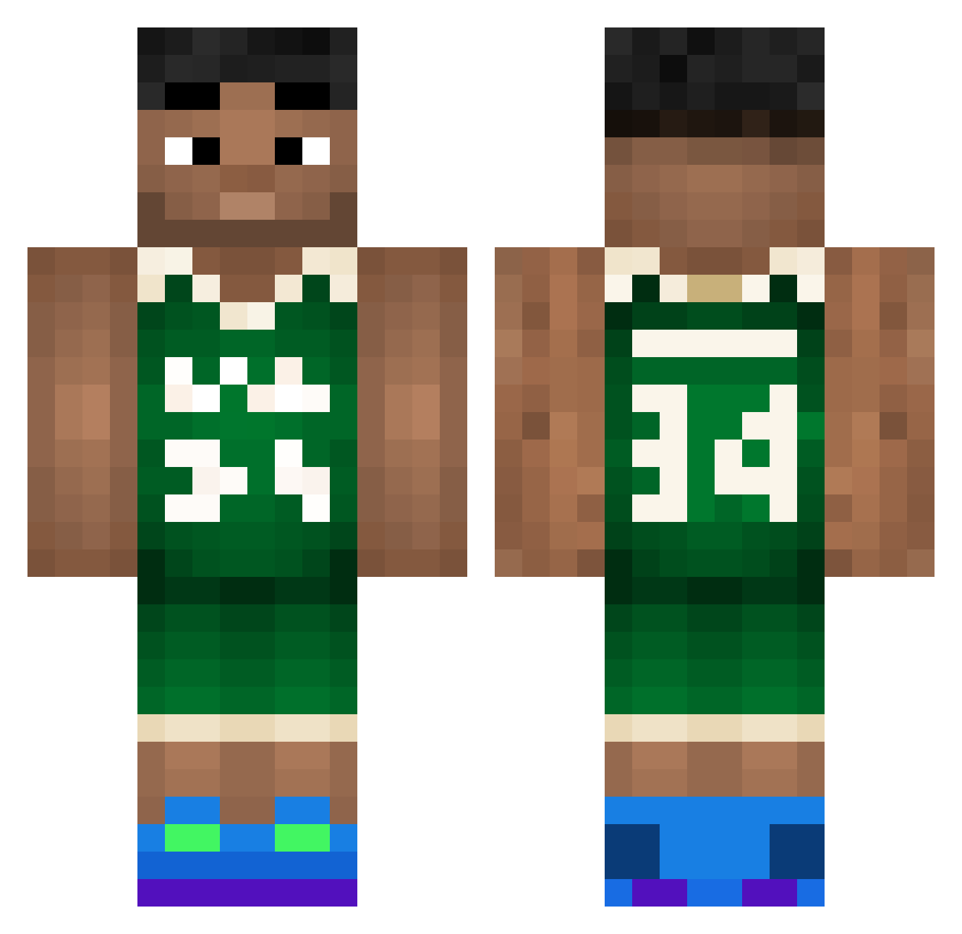 maxime245789 Minecraft skin, front and back view