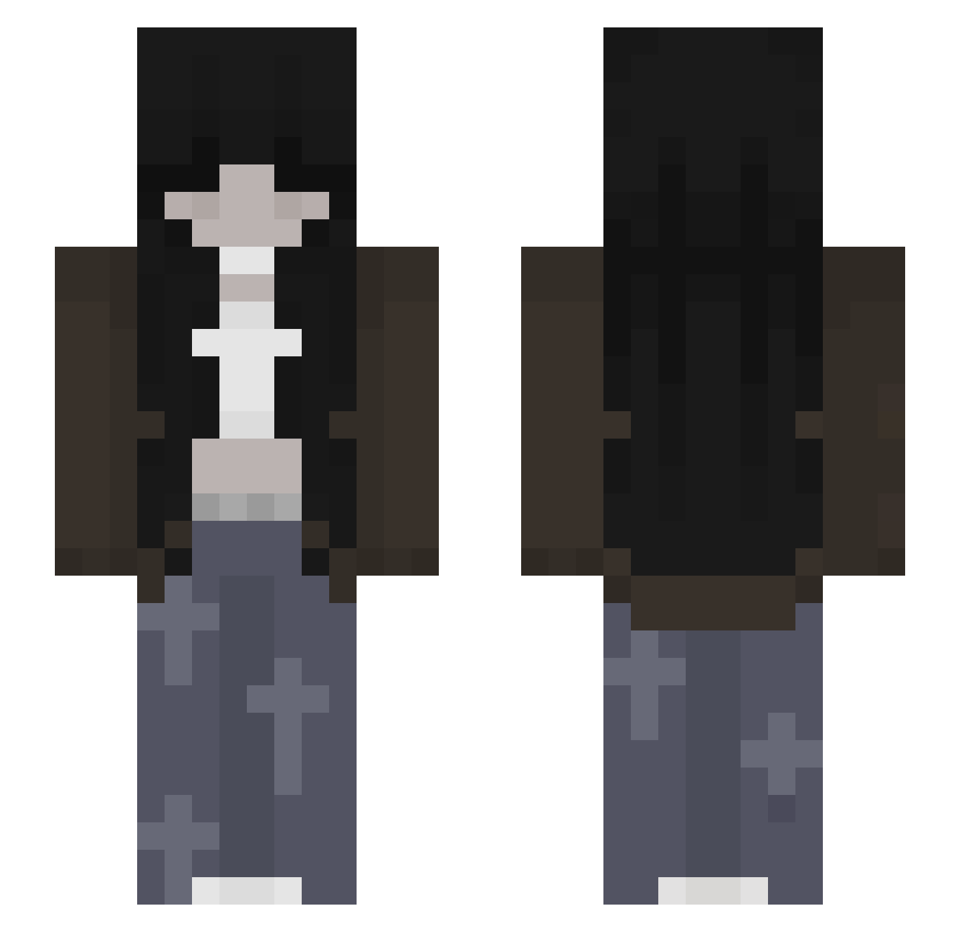 pamiatkaa Minecraft skin, front and back view