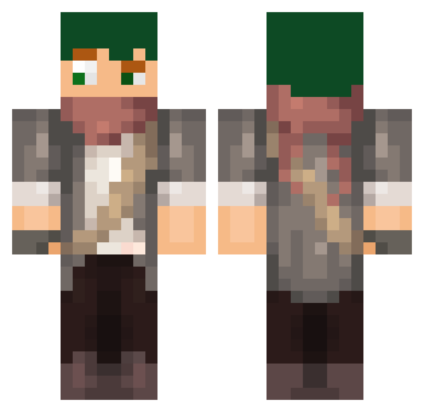 Mxgic_PixieLion Minecraft skin, front and back view