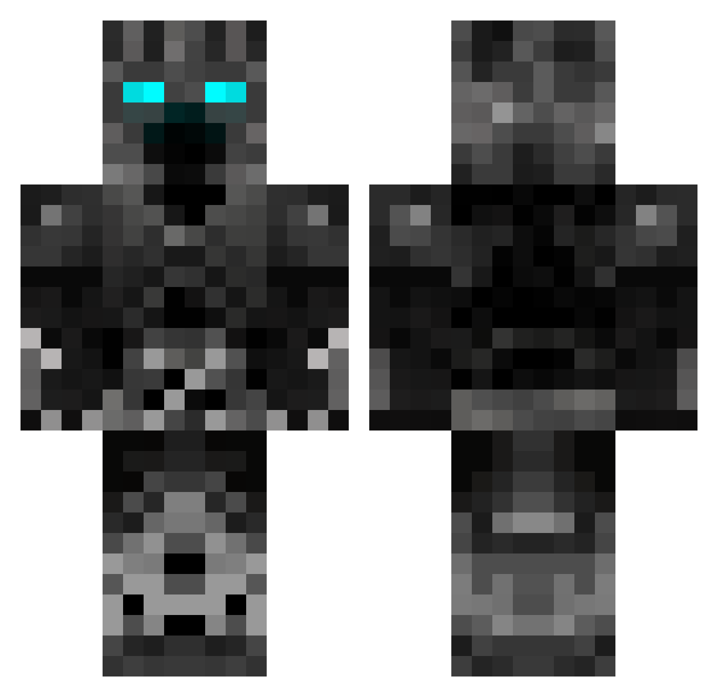 sonedav Minecraft skin, front and back view