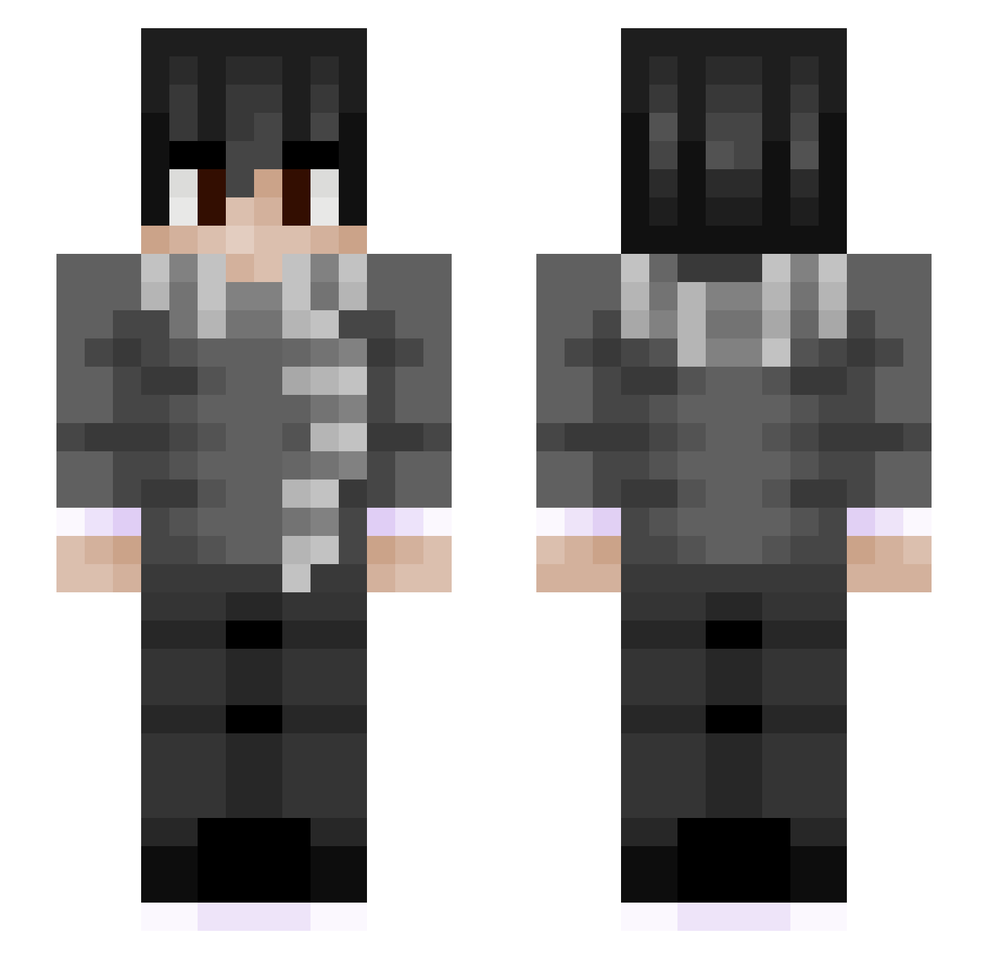 CryMarko Minecraft skin, front and back view