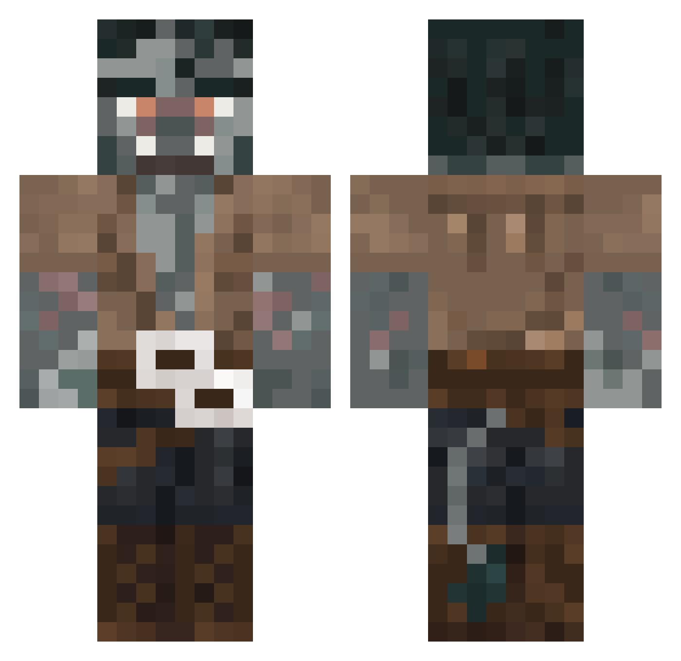 FriesWithSoda Minecraft skin, front and back view