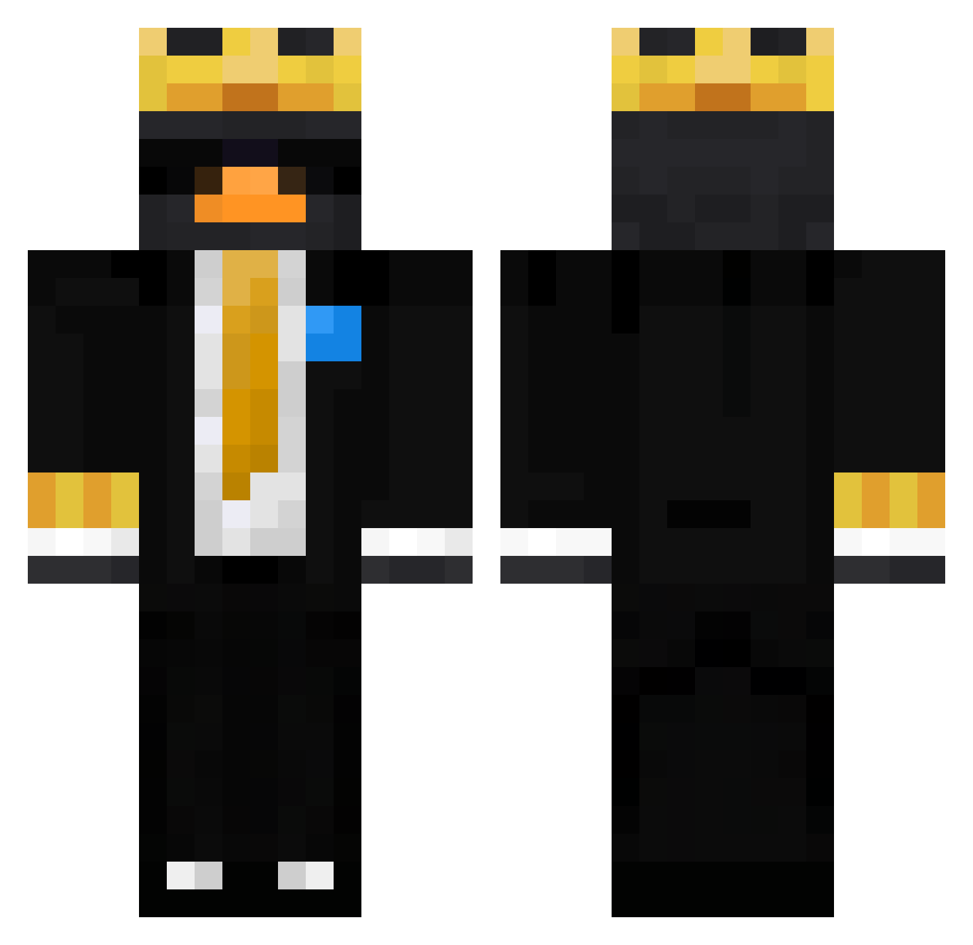 Biermann_69 Minecraft skin, front and back view