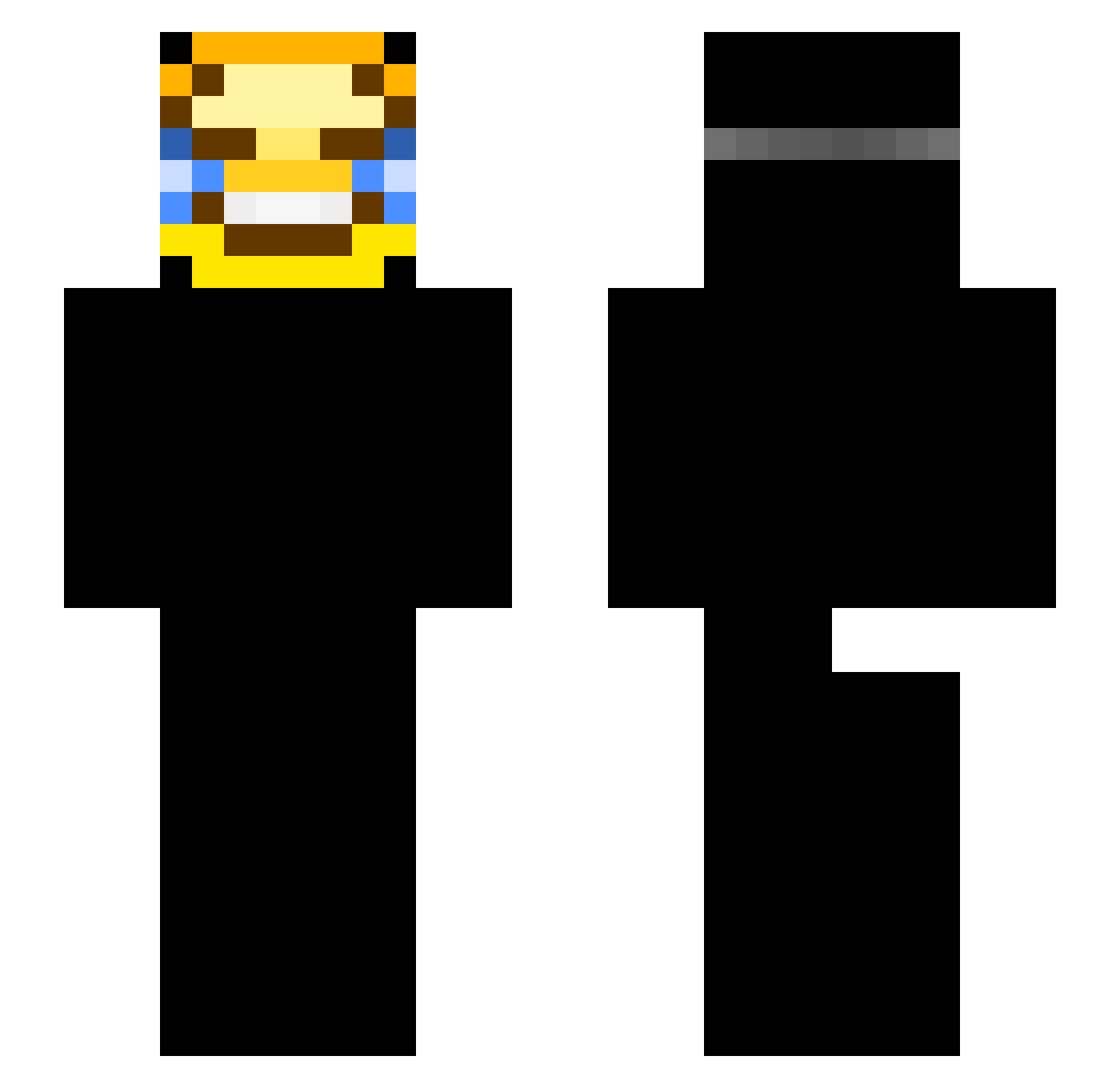 LeonST1310 Minecraft skin, front and back view