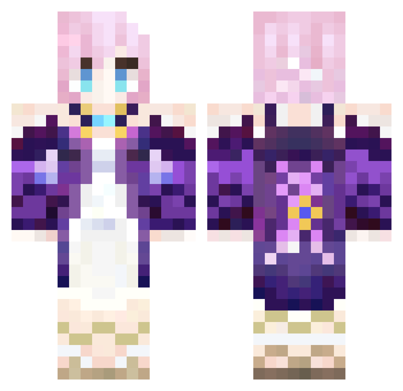 kaiqiang181 Minecraft skin, front and back view