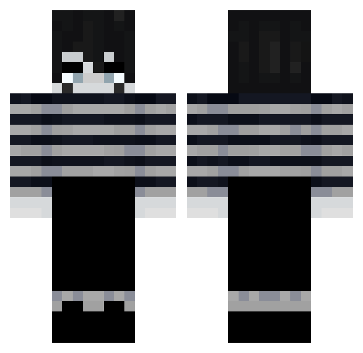 flexxdoe Minecraft skin, front and back view