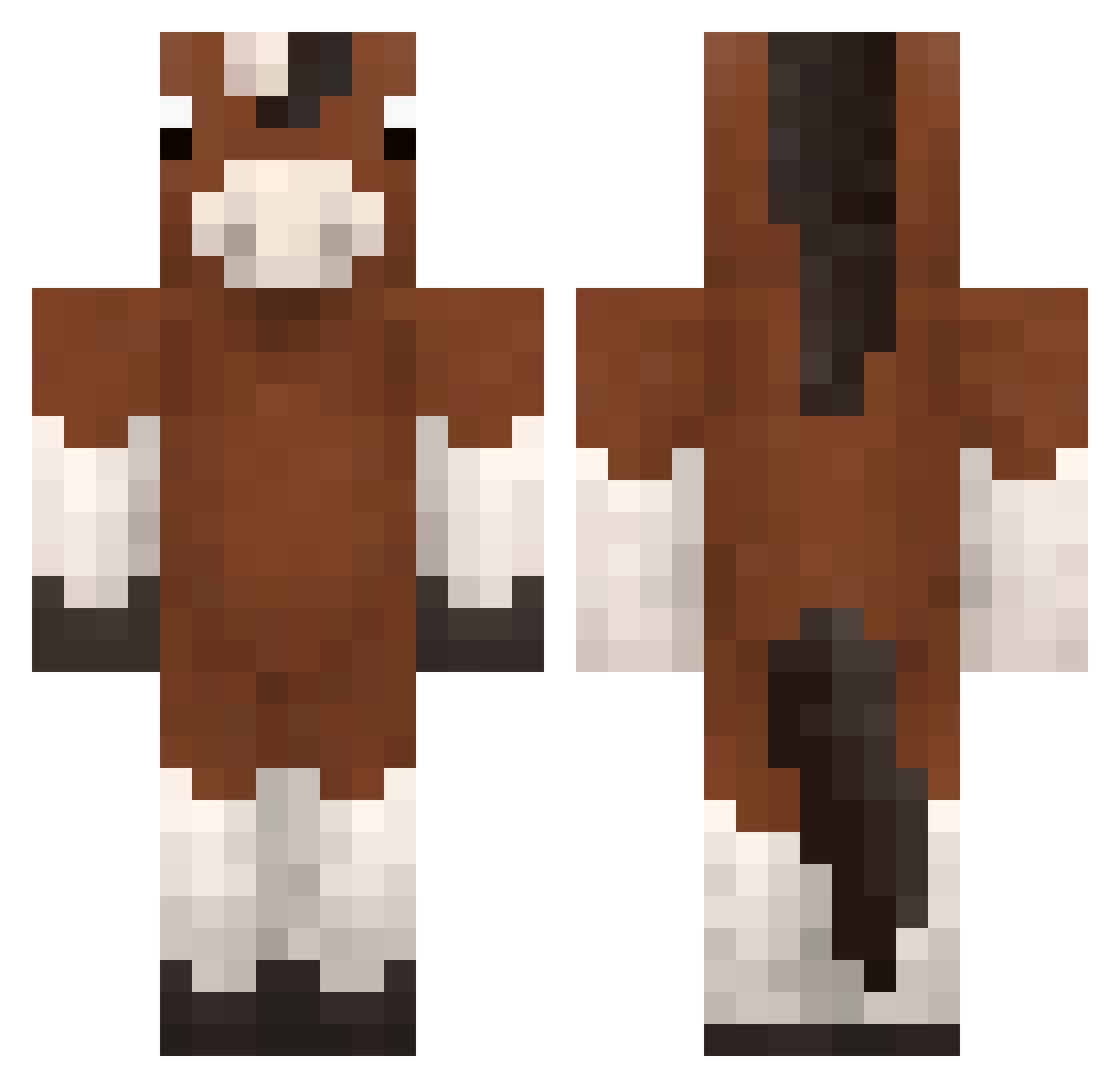 _Diag Minecraft skin, front and back view
