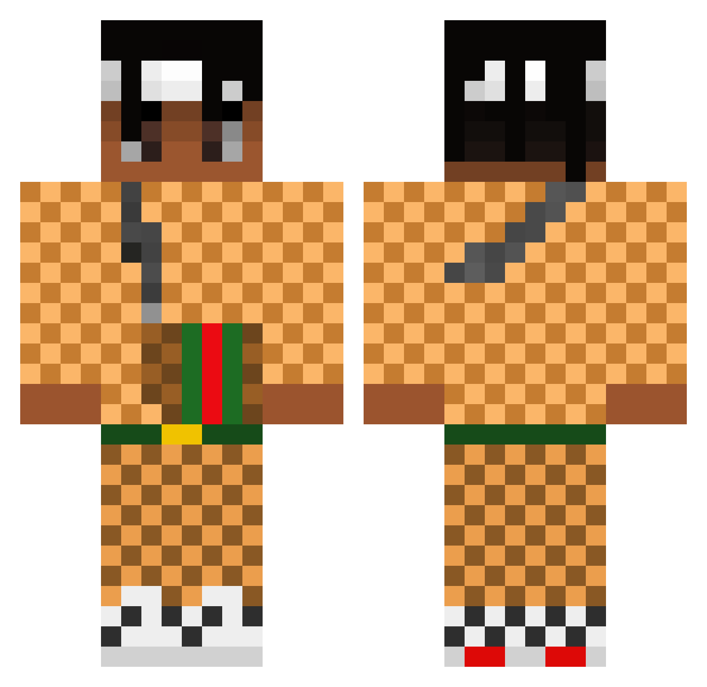 _GGXD Minecraft skin, front and back view