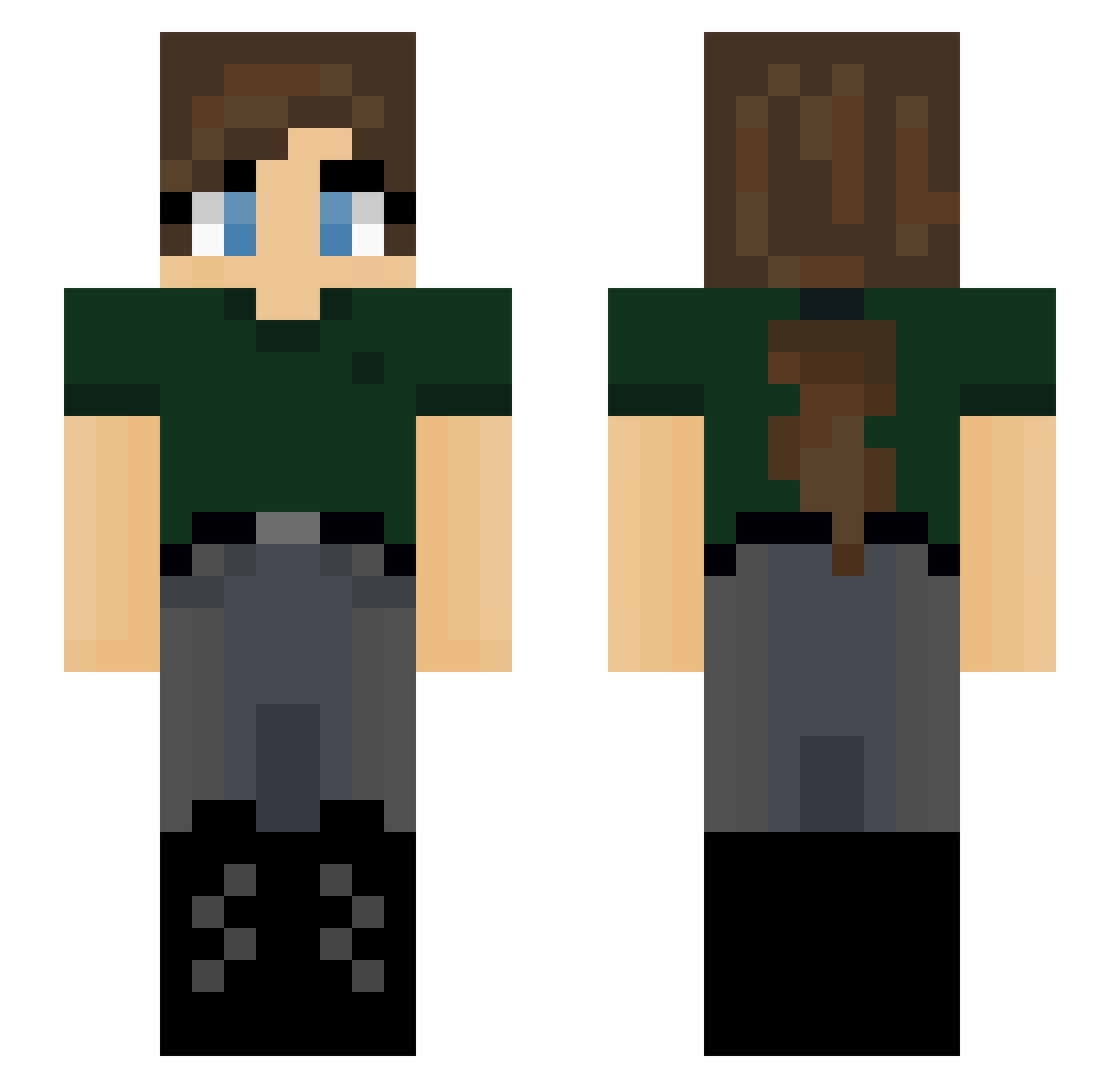 tommy78 Minecraft skin, front and back view