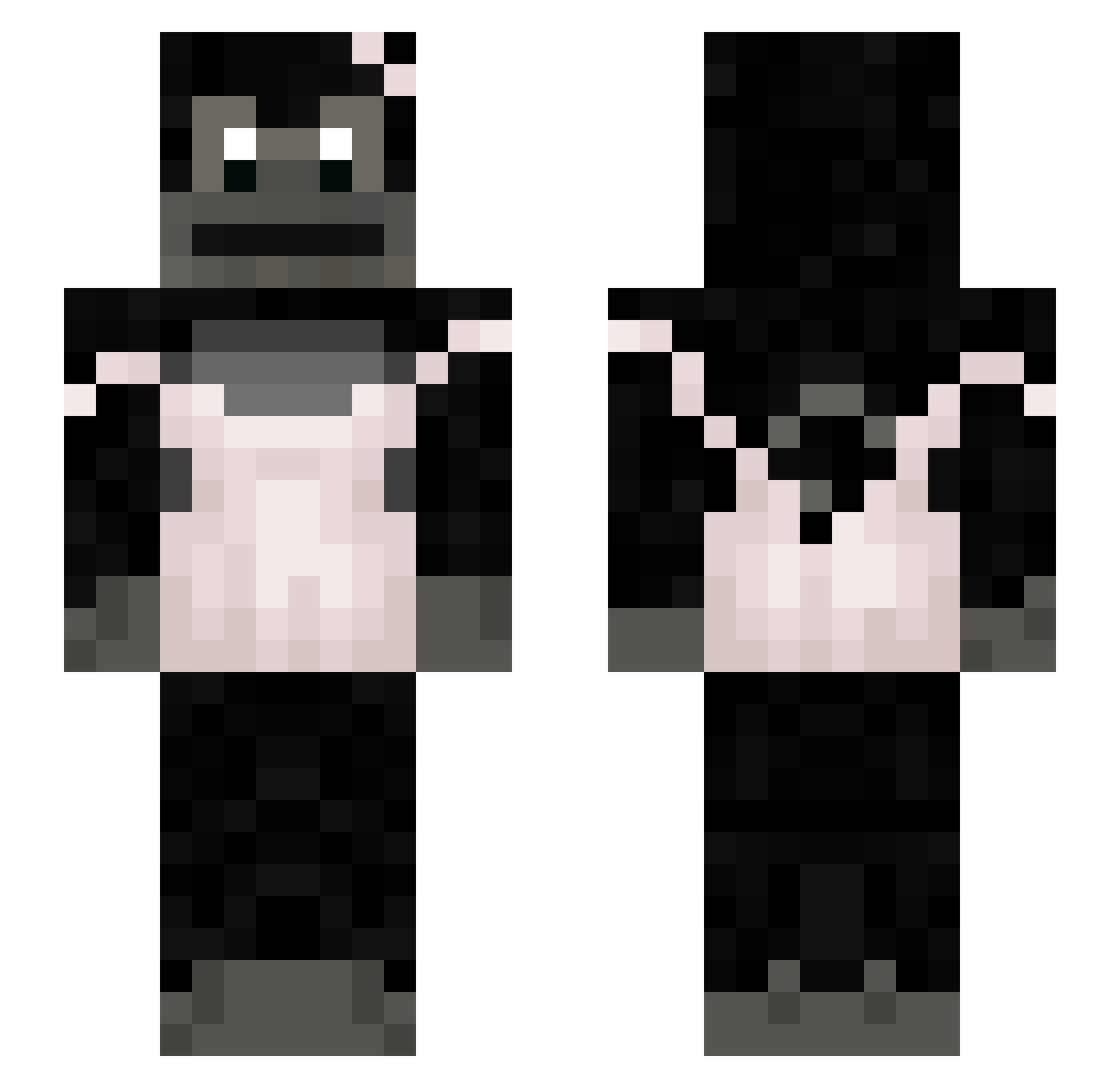 Gor11a1 Minecraft skin, front and back view