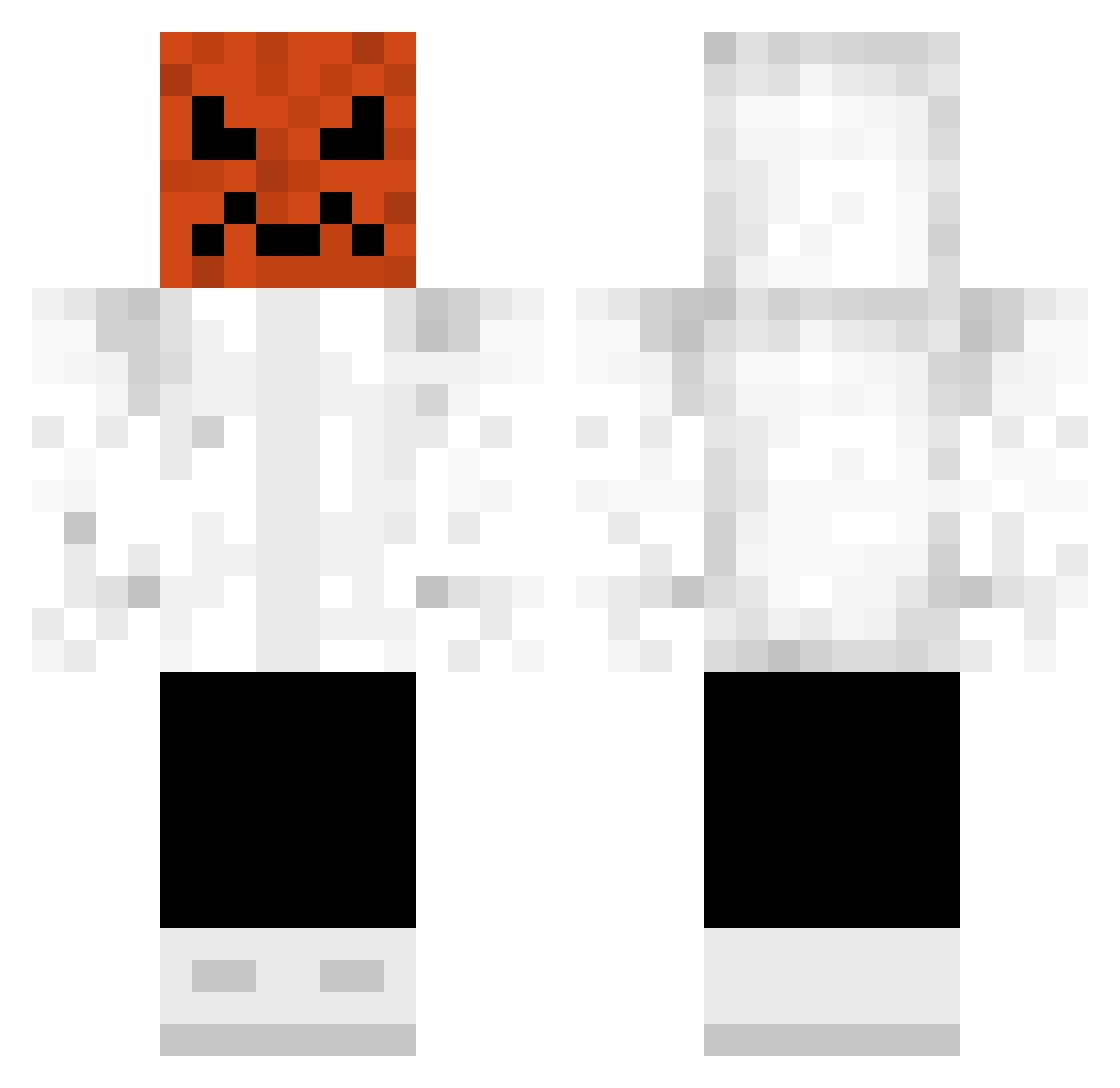 Major_momo Minecraft skin, front and back view