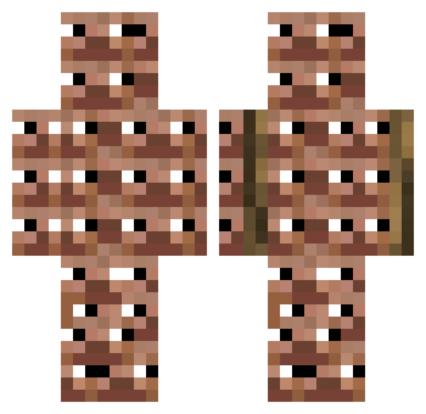 ambadabuz Minecraft skin, front and back view