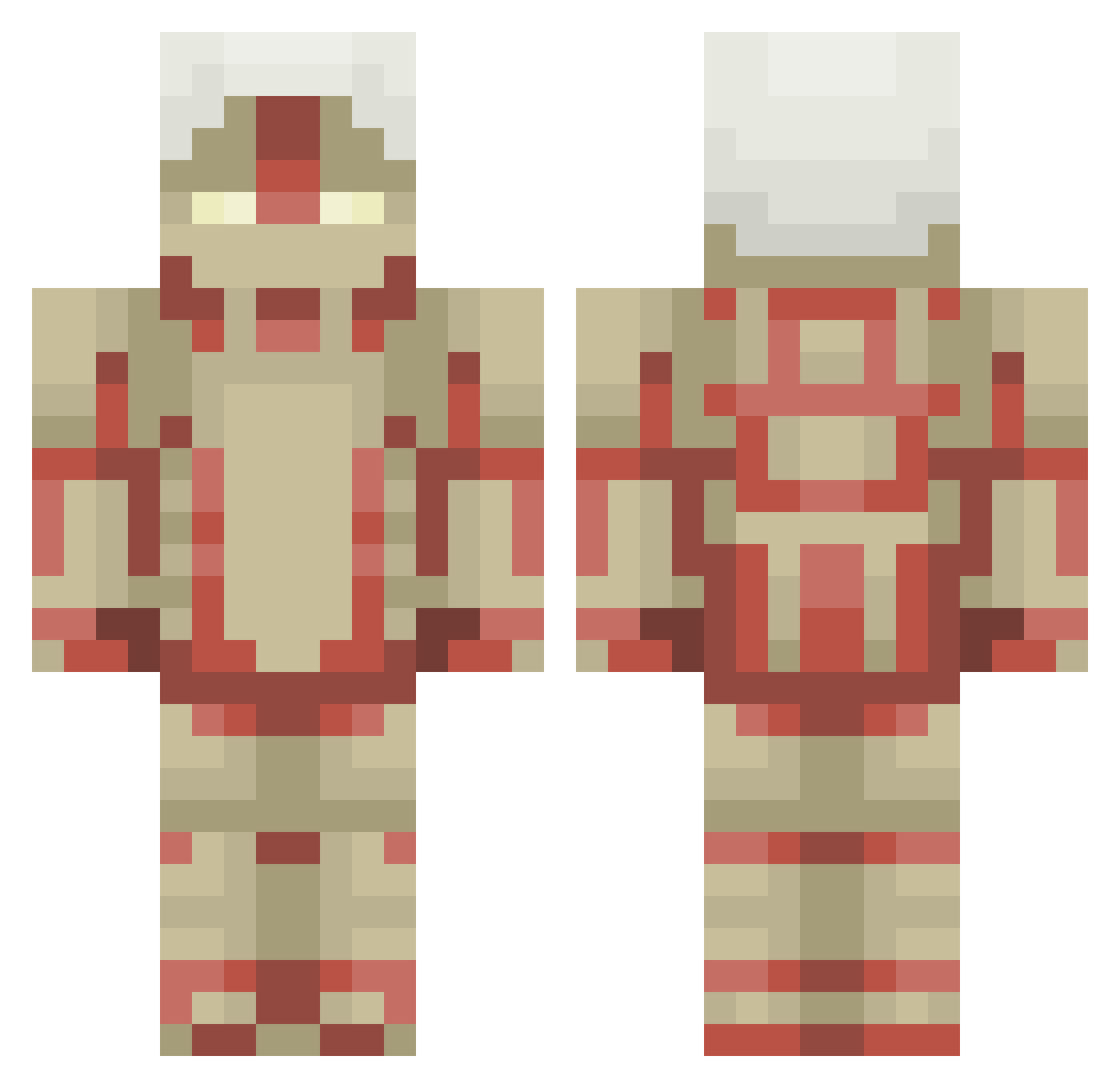HoesInMyDms Minecraft skin, front and back view