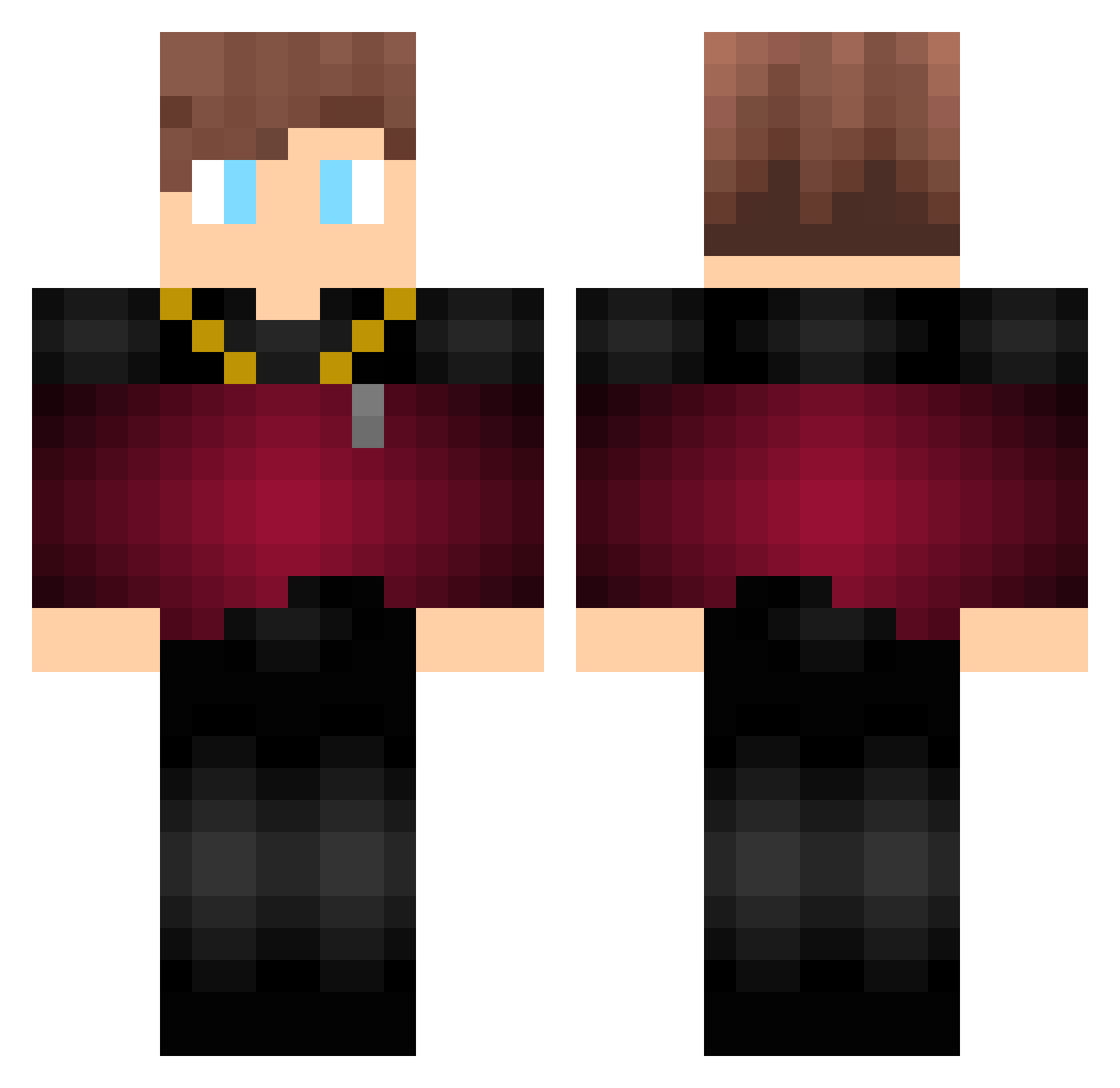 Storm_Shadow_19 Minecraft skin, front and back view