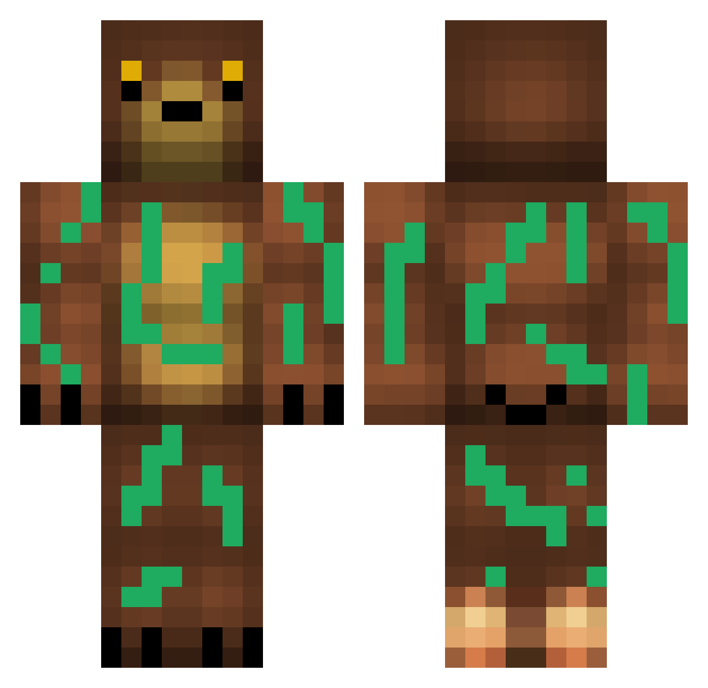 zazabi_9 Minecraft skin, front and back view