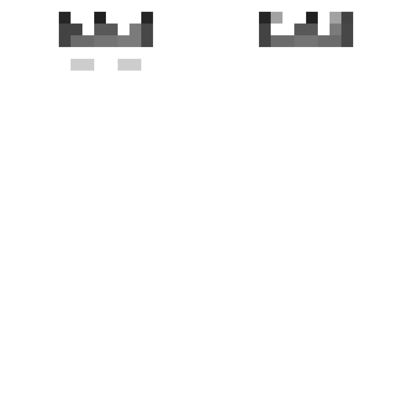 NSanyi Minecraft skin, front and back view