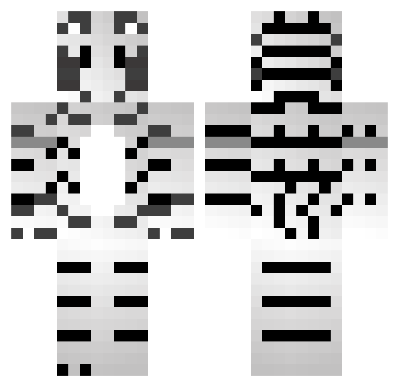 Kuydirmoq Minecraft skin, front and back view