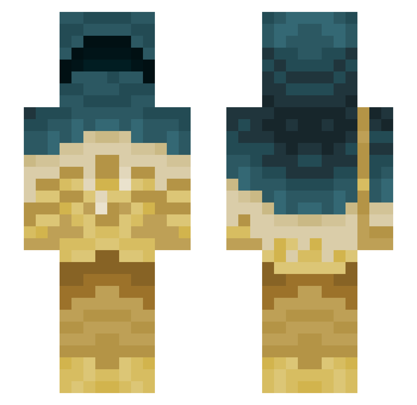 meepmaster226 Minecraft skin, front and back view
