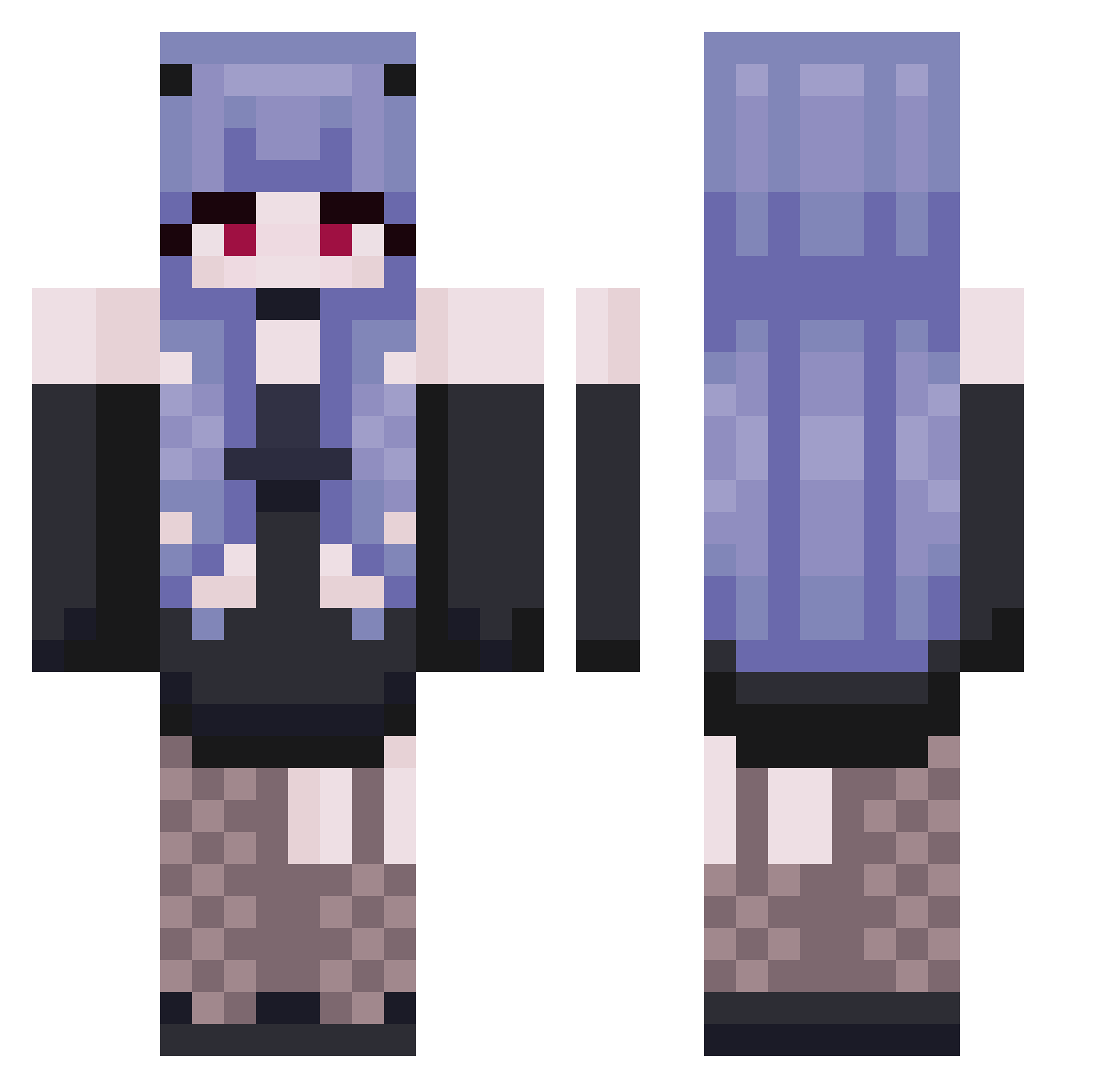 hm515515 Minecraft skin, front and back view