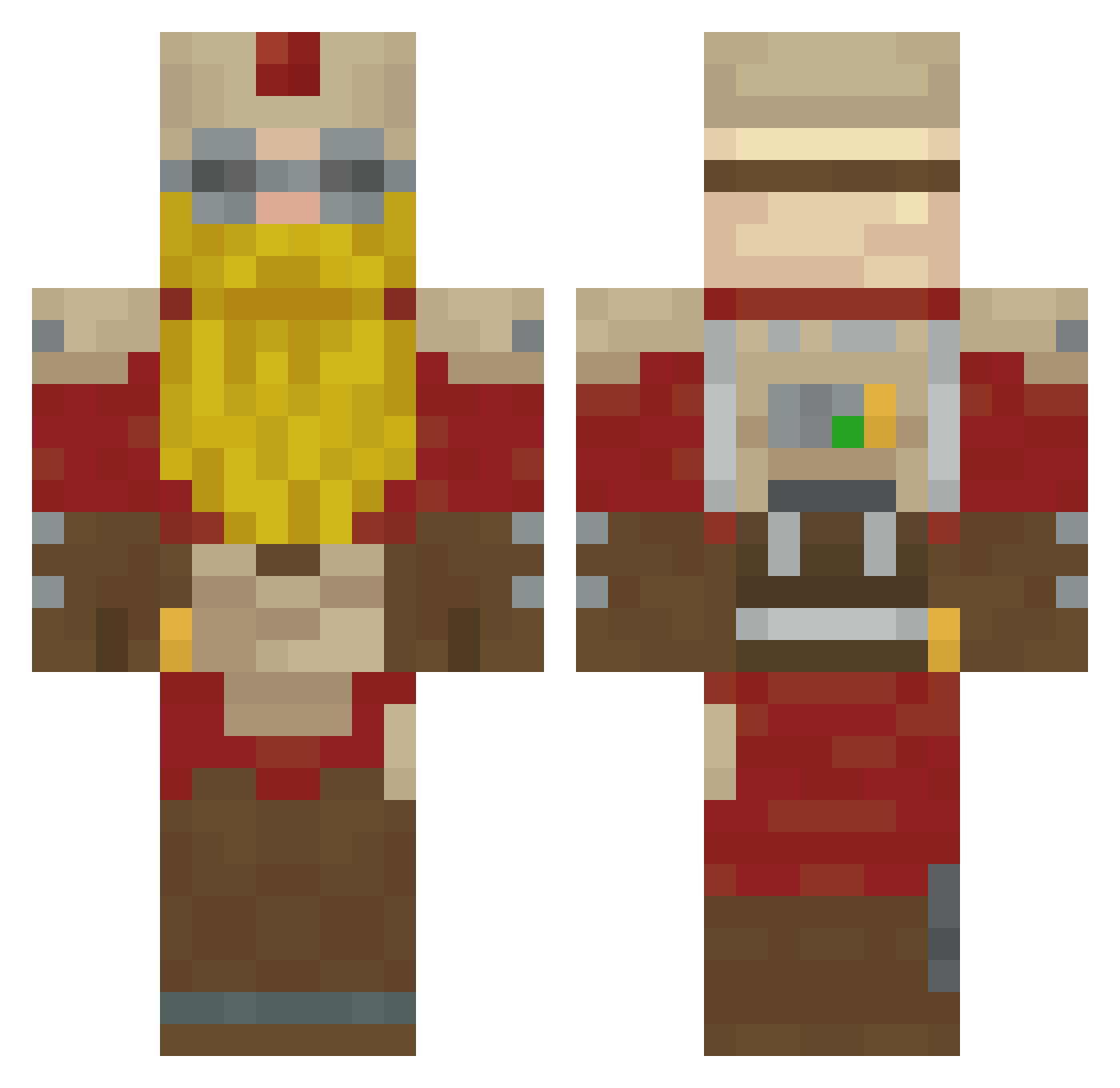SmokeMeOut_Dank Minecraft skin, front and back view