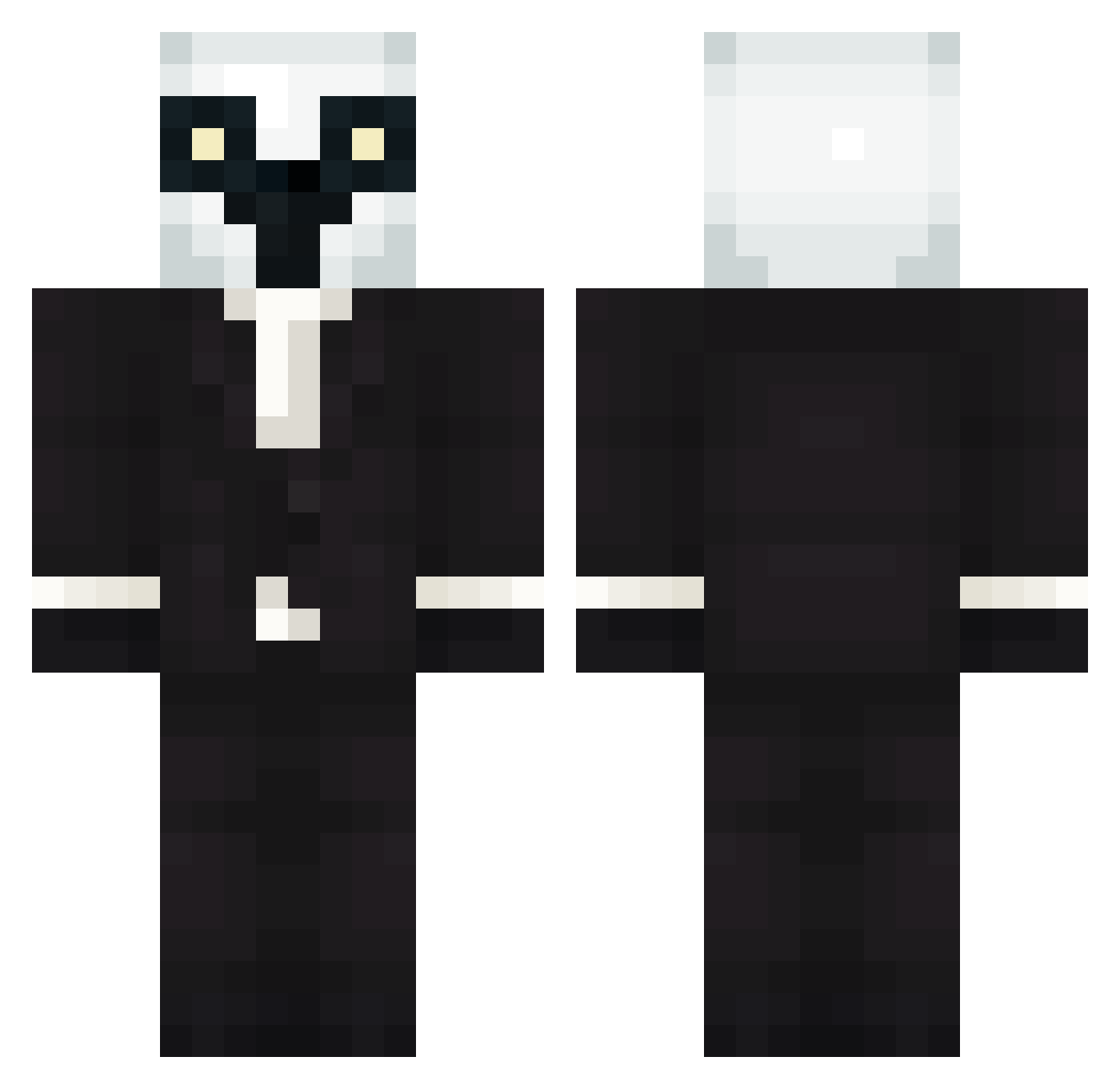 The_Lam Minecraft skin, front and back view