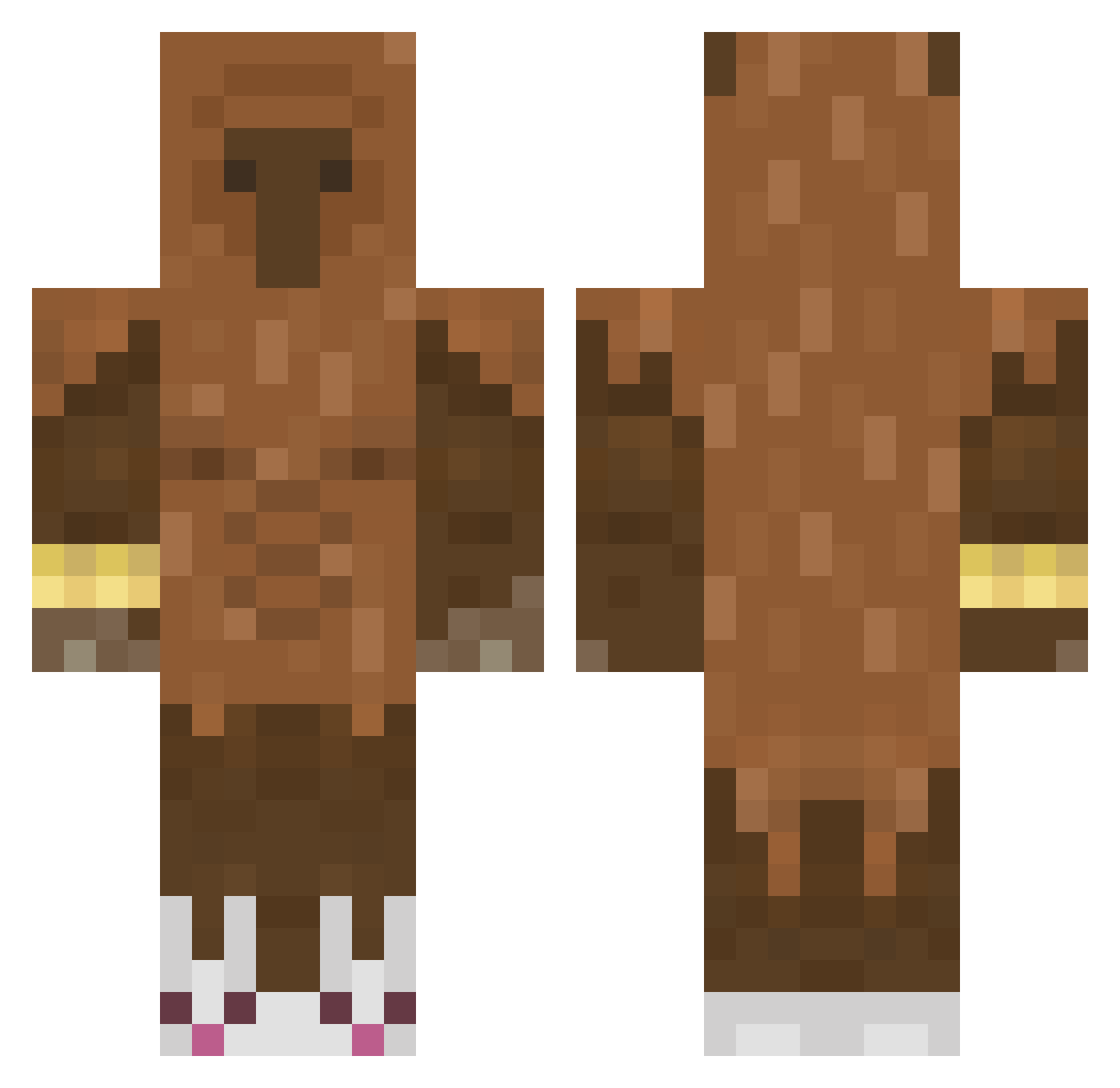 TheGuhsDad Minecraft skin, front and back view