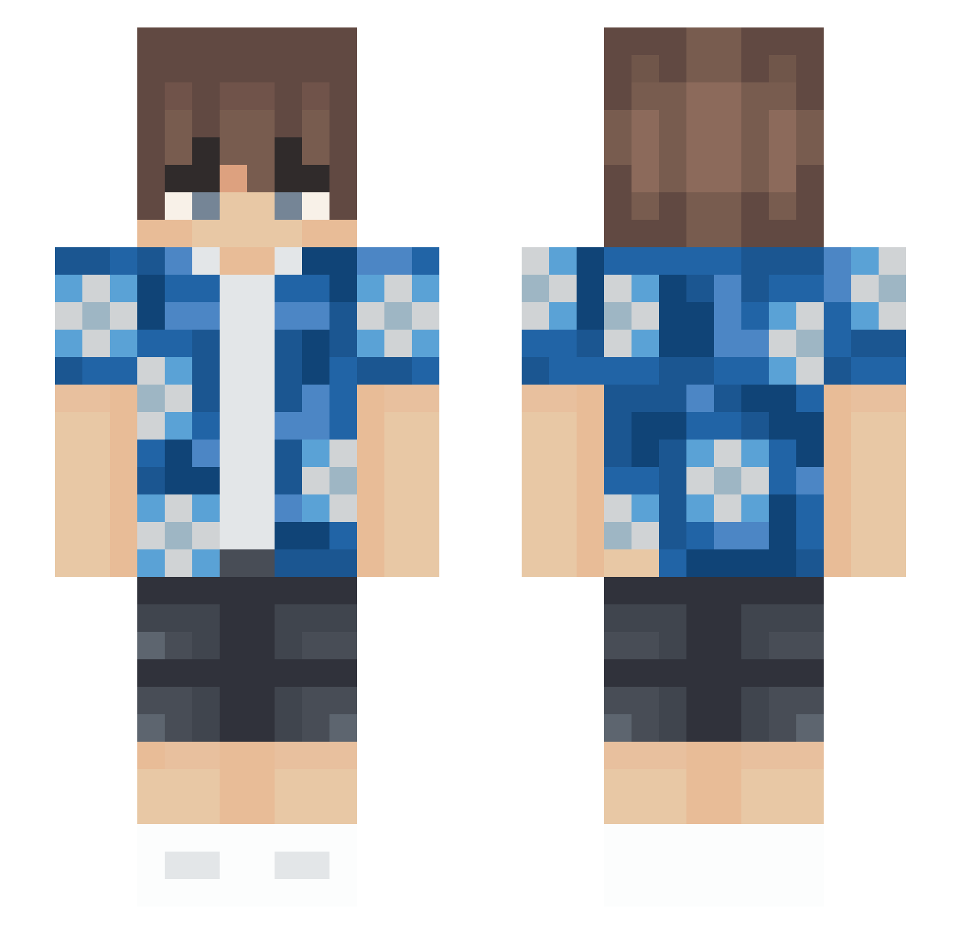 Mpbw_ Minecraft skin, front and back view