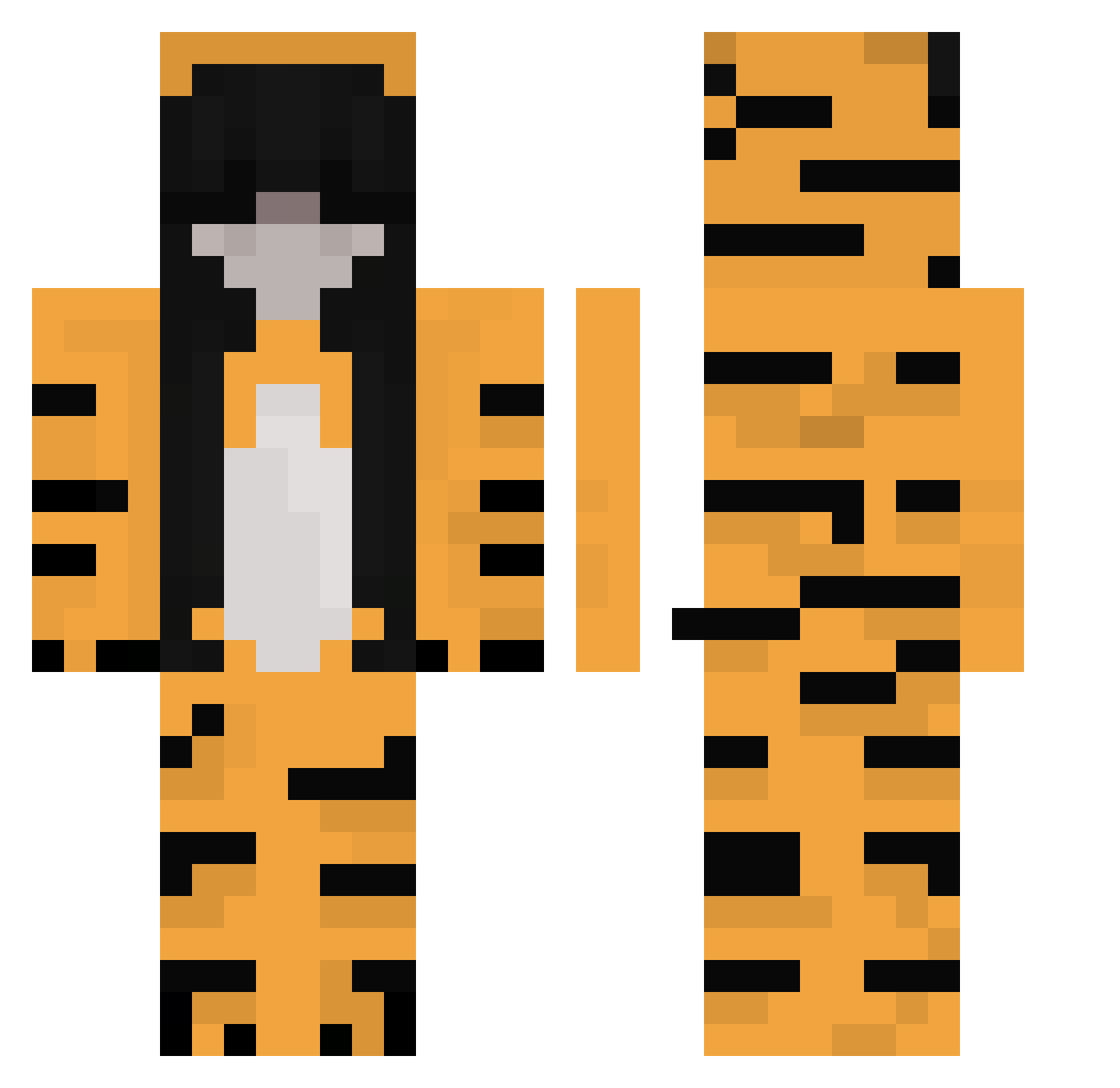 kikita30 Minecraft skin, front and back view