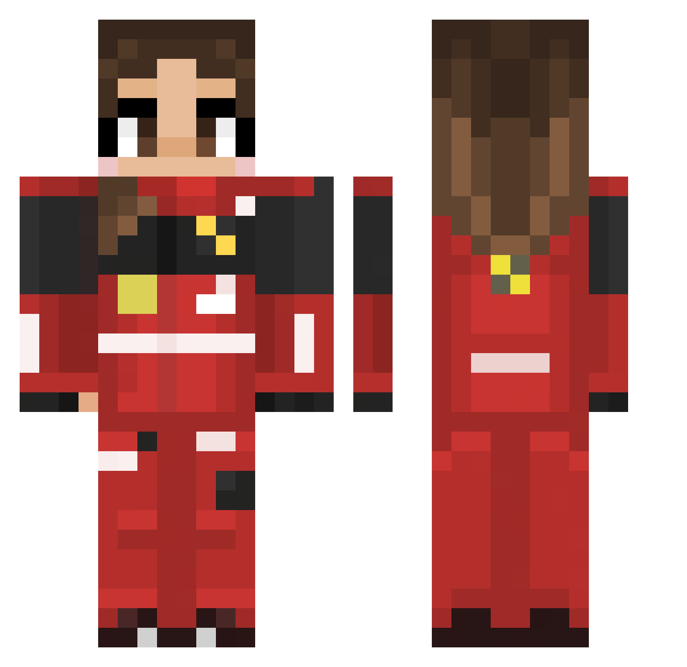 ketanna Minecraft skin, front and back view
