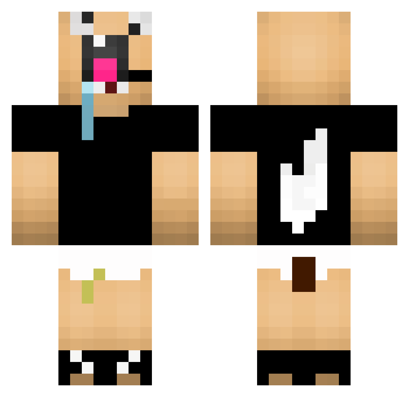 RemyIIIjr Minecraft skin, front and back view
