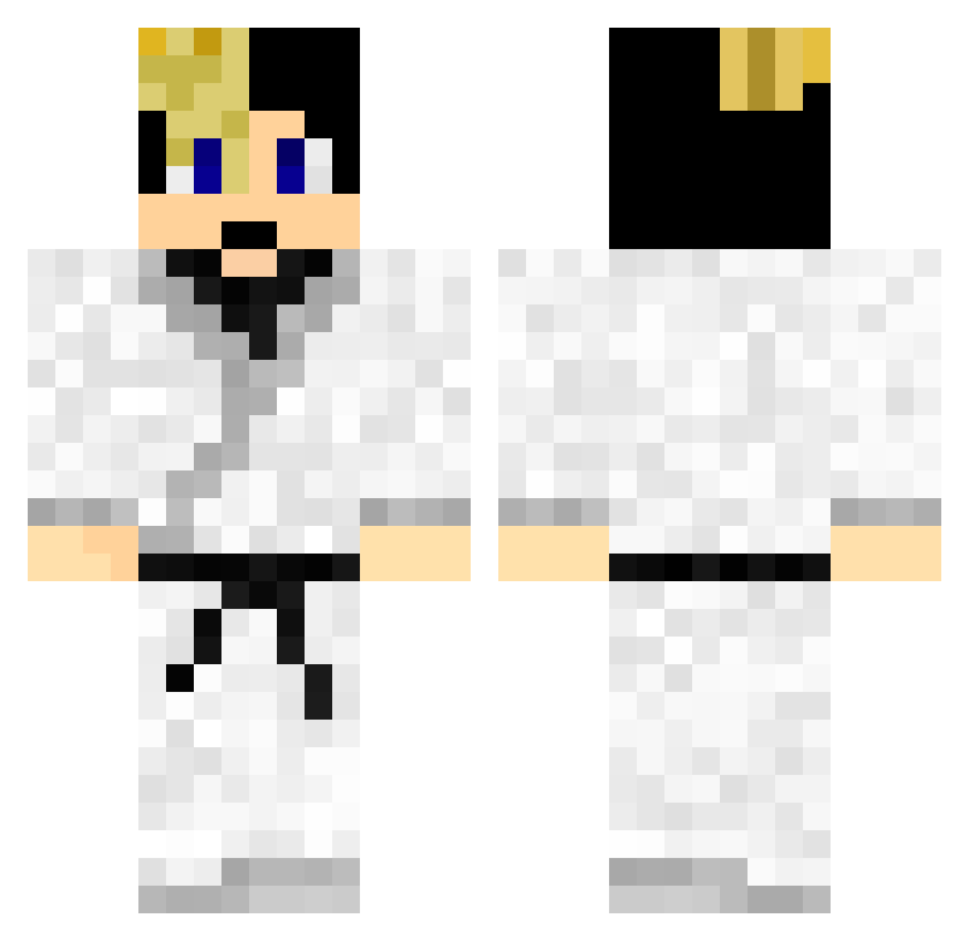 Dojokoo1 Minecraft skin, front and back view