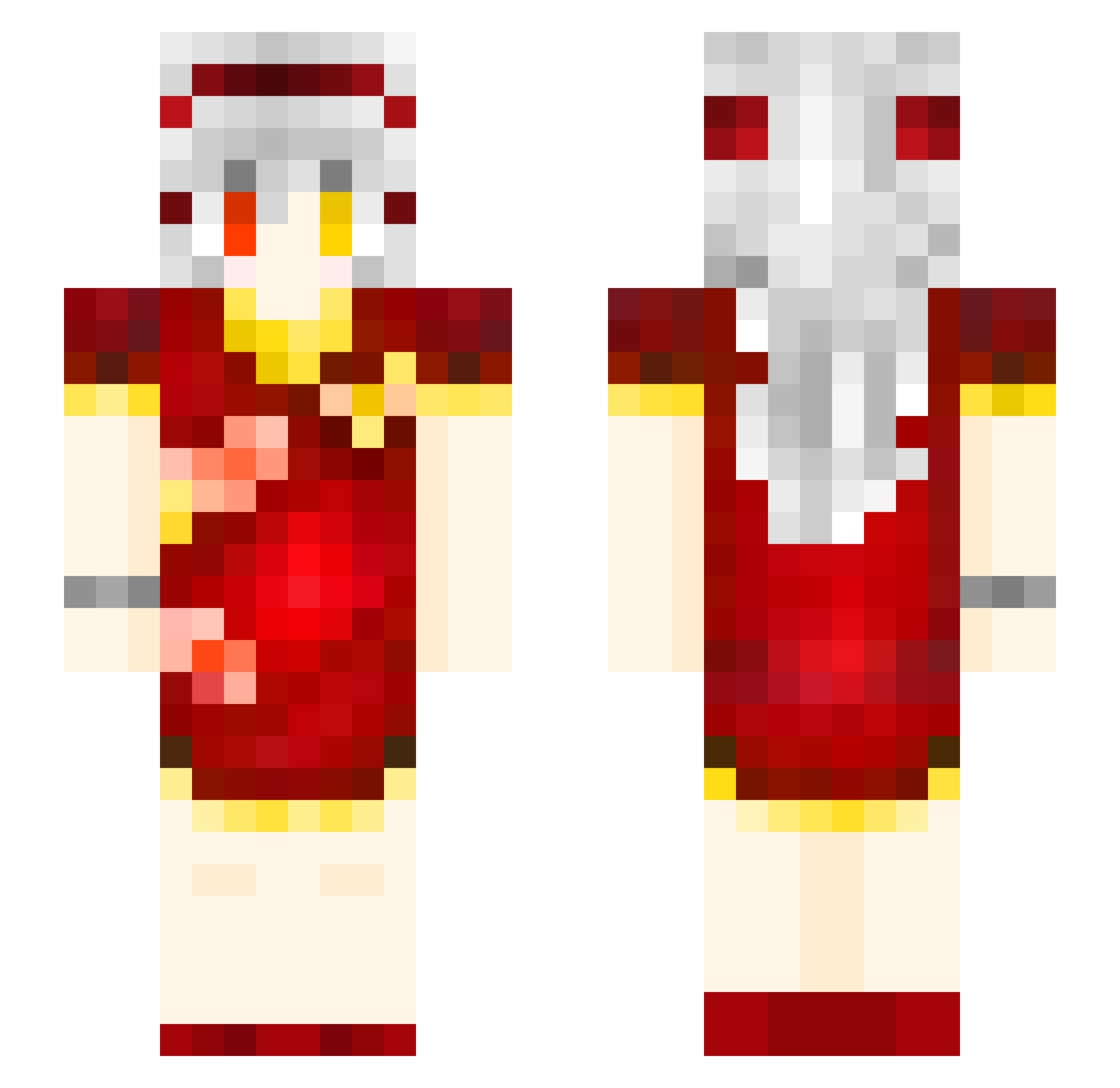 MZLSP Minecraft skin, front and back view