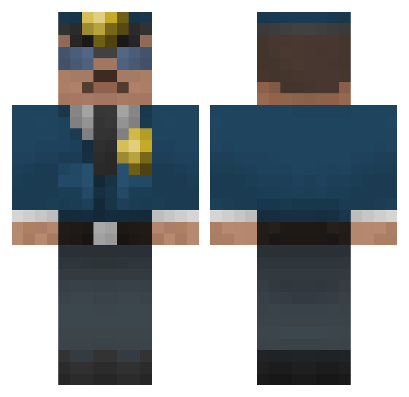 Wassil_ Minecraft skin, front and back view
