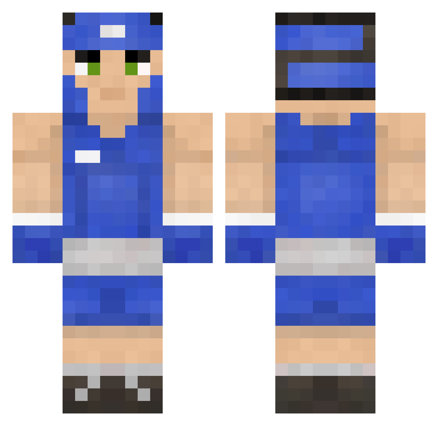 JORGELOLCS Minecraft skin, front and back view